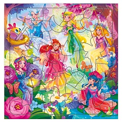 Пазл фигурный на подложке Лесные феи