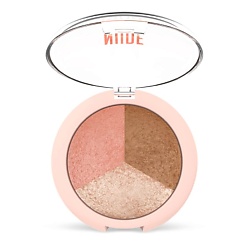 Пудра запеченная трио NUDE LOOK BAKED TRIO FACE POWDER