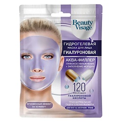 Маска для лица Гидрогелевая Гиалуроновая Аква-филлер Beauty Visage