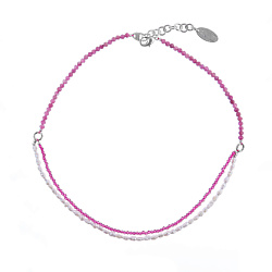 Колье Monroe турмалин, жемчуг, кристаллы