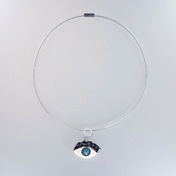 Колье с подвеской авторское Восхищаюсь глаз Л