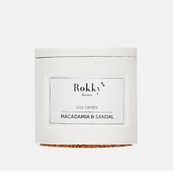 Ароматическая свеча "Макадамия&Сандал" с деревянным фитилем