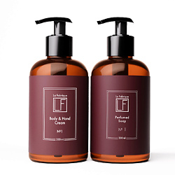 Подарочный набор: жидкое мыло и крем для рук и тела, аромат "Табак-Вишня"