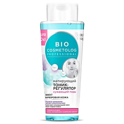 Матирующий тоник-регулятор сужающий поры эффект фарфоровой кожи BioCosmetolog