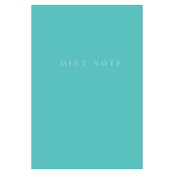 Mint Note. Стильный блокнот с "мятными" страницами