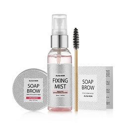 Набор для фиксации бровей Magic Brow Soap Клубника