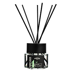 №4 Ароматизатор для дома с палочками освежающий, бергамот, инжир и мускус