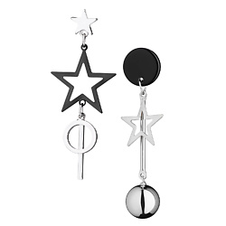Серьги с подвесками в виде звезды