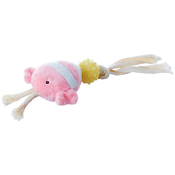 Игрушка для маленьких пород собак и щенков Лобстер с мячом TRP