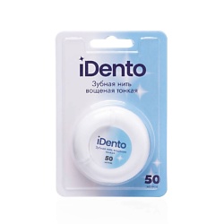 Зубная нить вощеная, тонкая круглая
