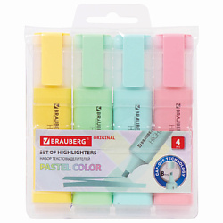 Набор текстовыделителей BRAUBERG "ORIGINAL PASTEL"