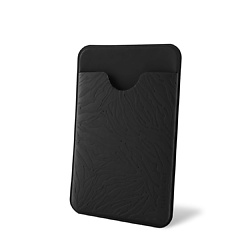 Чехол для пластиковой карты на клеевой основе из экокожи Soft-touch