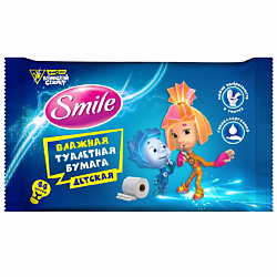 Влажная туалетная бумага SMILE WONDERLAND