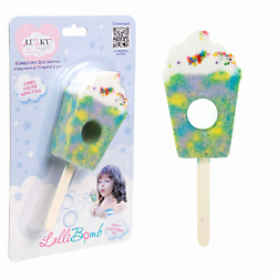 Бомбочка для ванны и мыльные пузыри 2 в 1 Angel LolliBomb Капкейк