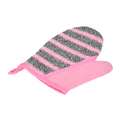 Мочалка "Женская" варежка, 18х22 см, двусторонняя, medium/soft