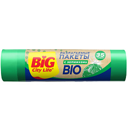 Пакеты для мусора с затяжками BIO HD S