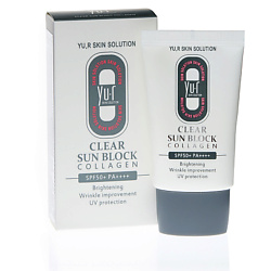 Солнцезащитный крем для лица Clear Sun Block Collagen