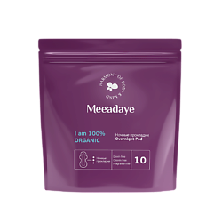 Ночные гигиенические прокладки Overnight Pad с двойными крылышками