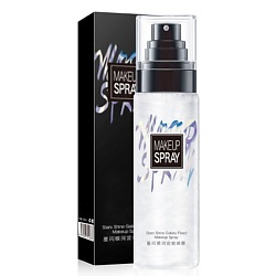 Спрей фиксатор для закрепления макияжа увлажняющий мерцающий