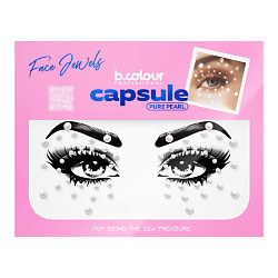 Стразы для лица и волос самоклеящиеся CAPSULE, Pure pearl