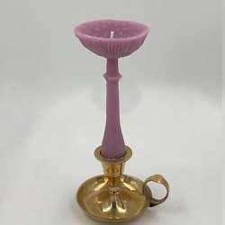 Свеча "Гриб Мухомор перезрелый" розового цвета