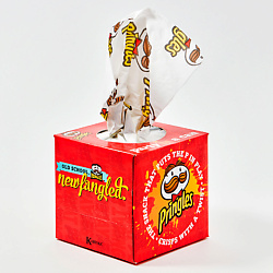 Салфетки бумажные косметические 3 слоя, с рисунком "Pringles"