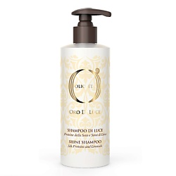 Шампунь-блеск с протеинами шёлка и семенем льна Shine Shampoo OLIOSETA ORO DI LUCE