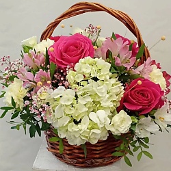 Корзина с цветами Весенняя капель