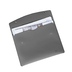 Папка - конверт формата А4 на двух кнопках из экокожи