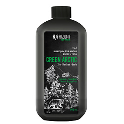 2-в-1 Шампунь для мытья волос – тела GREEN ARCTIC