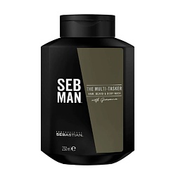 Шампунь уход за волосами, бородой и телом SEBMAN THE MULTITASKER 3 в 1
