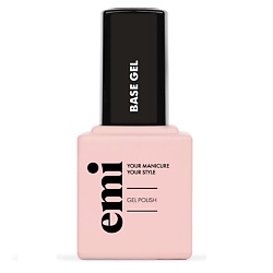 Прозрачное базовое гель-лаковое покрытие для ногтей E.MiLac Base gel