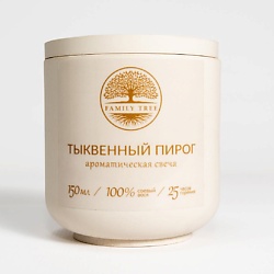 Ароматическая свеча в гипсе "Тыквенный пирог"