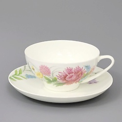 Чашка с блюдцем "Полевые цветы"