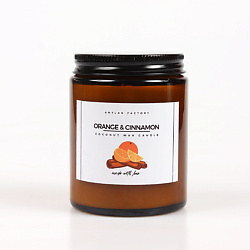 Свеча ароматическая "Апельсин с корицей"