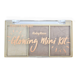 Палетка хайлайтеров Glowing Mini Kit