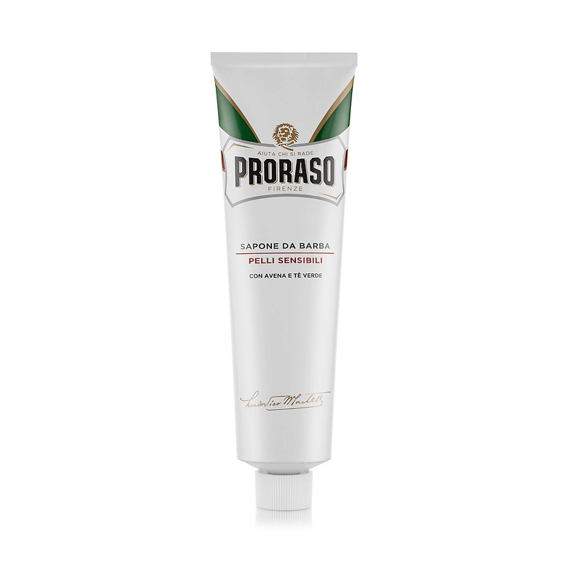 PRORASO Крем для бритья для чувствительной кожи с зеленым чаем и овсом ...