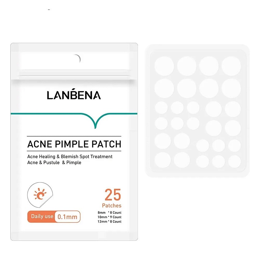 LANBENA Патчи от прыщей и акне точечные, антибактериальный пластырь от ...