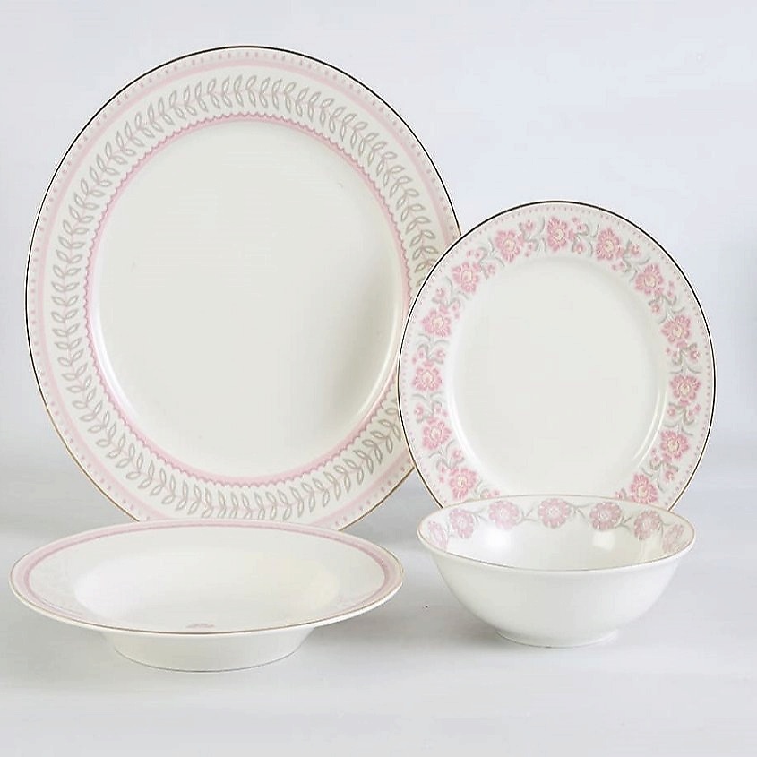 ARYA HOME COLLECTION Набор столовой посуды из Костяного Фарфора Carmine ...