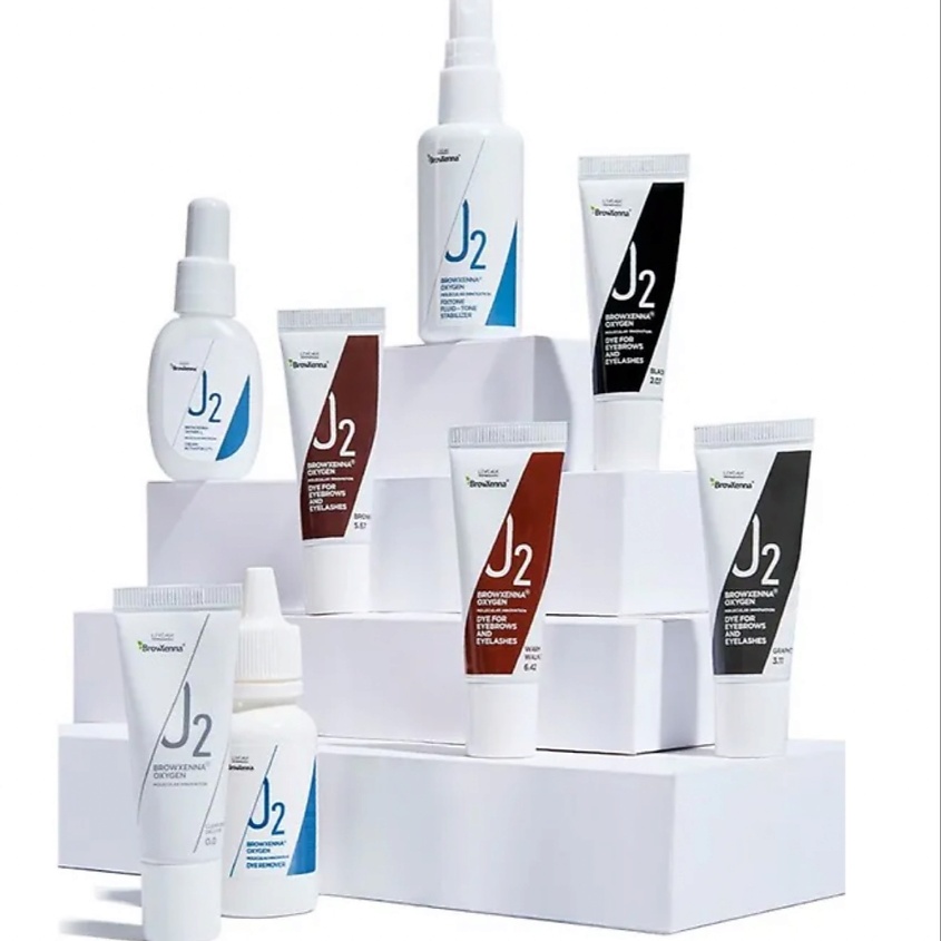 BROWXENNA Набор красок для бровей и ресниц профессиональный эффект ...