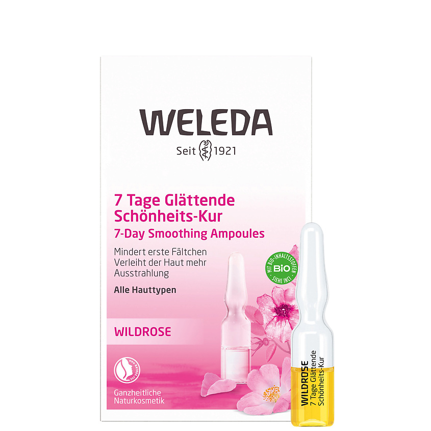WELEDA Разглаживающий концентрат с маслом розы москета Wild Rose 7-Day ...