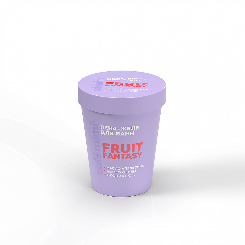 CAFÉ MIMI Пена-желе для ванн FRUIT FANTASY купить по цене 219₽ в ЛЭТУАЛЬ