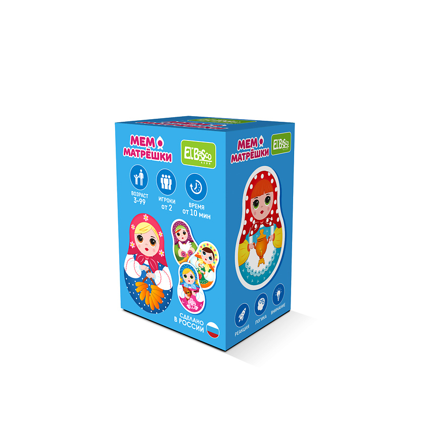 EL'BASCO Настольная игра МЕМО Матрёшки, 1 шт купить по цене 309₽ в ЛЭТУАЛЬ