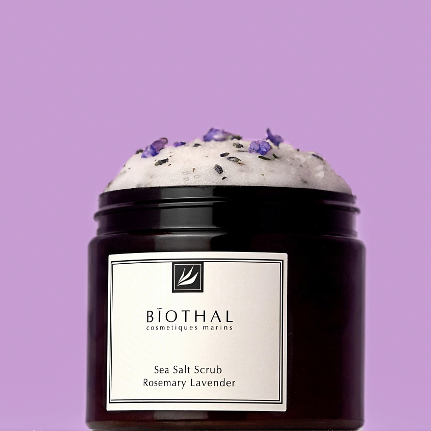 BIOTHAL Скраб соляной для тела Розмарин Лаванда Sea Salt Scrub Rosemary ...