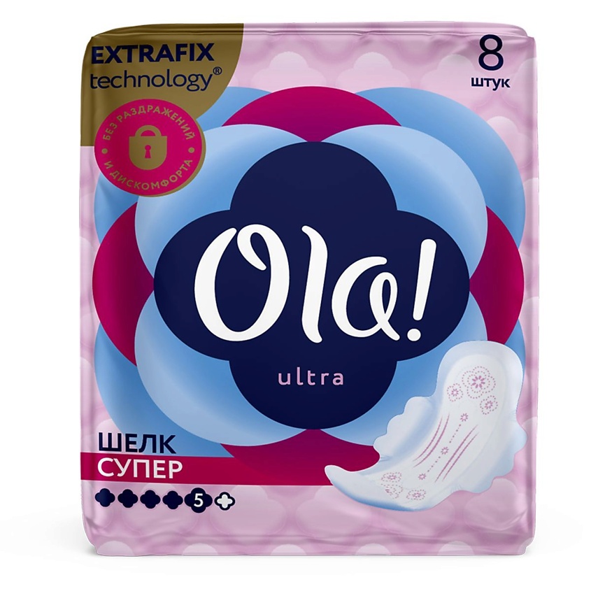 OLA! Женские ультратонкие прокладки с крылышками Ultra Супер ...
