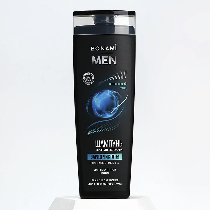 BONAMI Шампунь для волос, заряд чистоты "for men" купить по цене 288₽ в ...