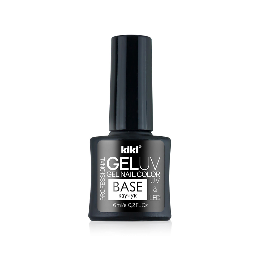 KIKI Каучуковая база для ногтей прозрачная Gel Uv&Led BASE КАУЧУК ...