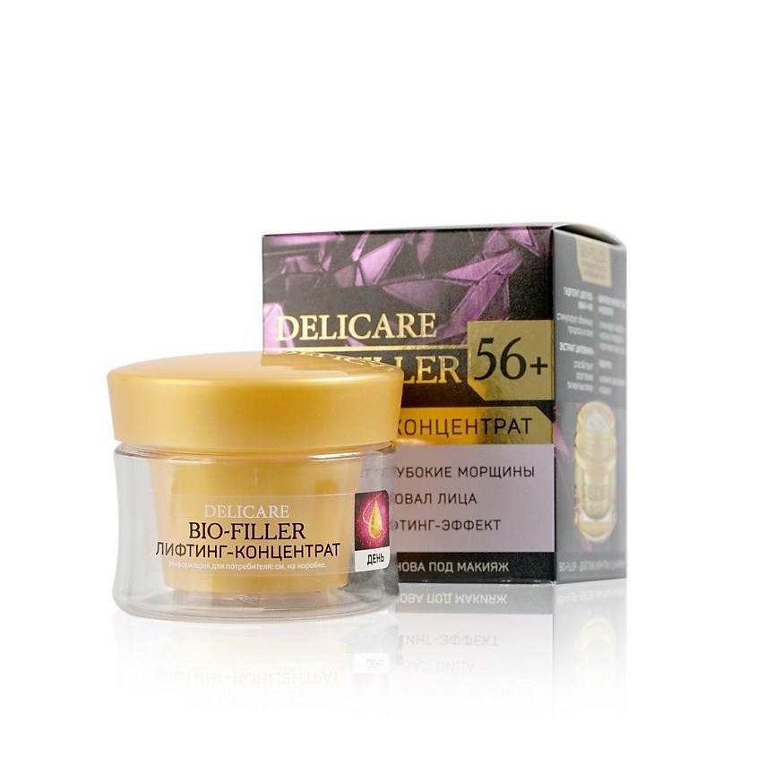 DELICARE Крем для лица Лифтинг концентрат 56+ купить по цене 259₽ в ЛЭТУАЛЬ
