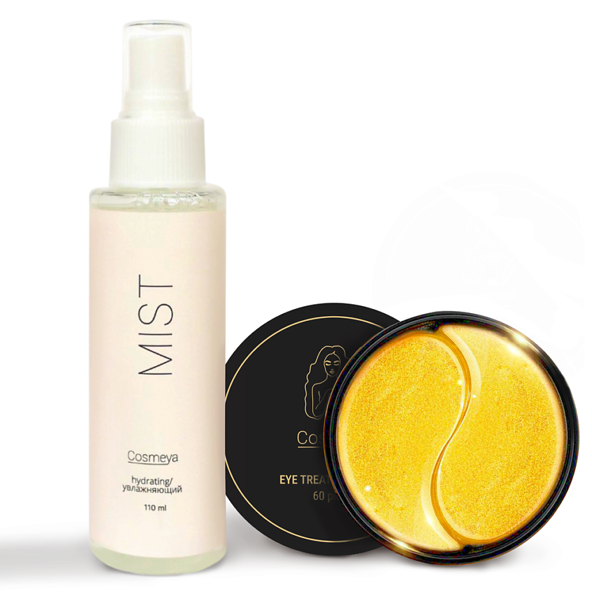 COSMEYA Набор патчи гидрогелиевые от темных кругов Увлажняющий спрей ...