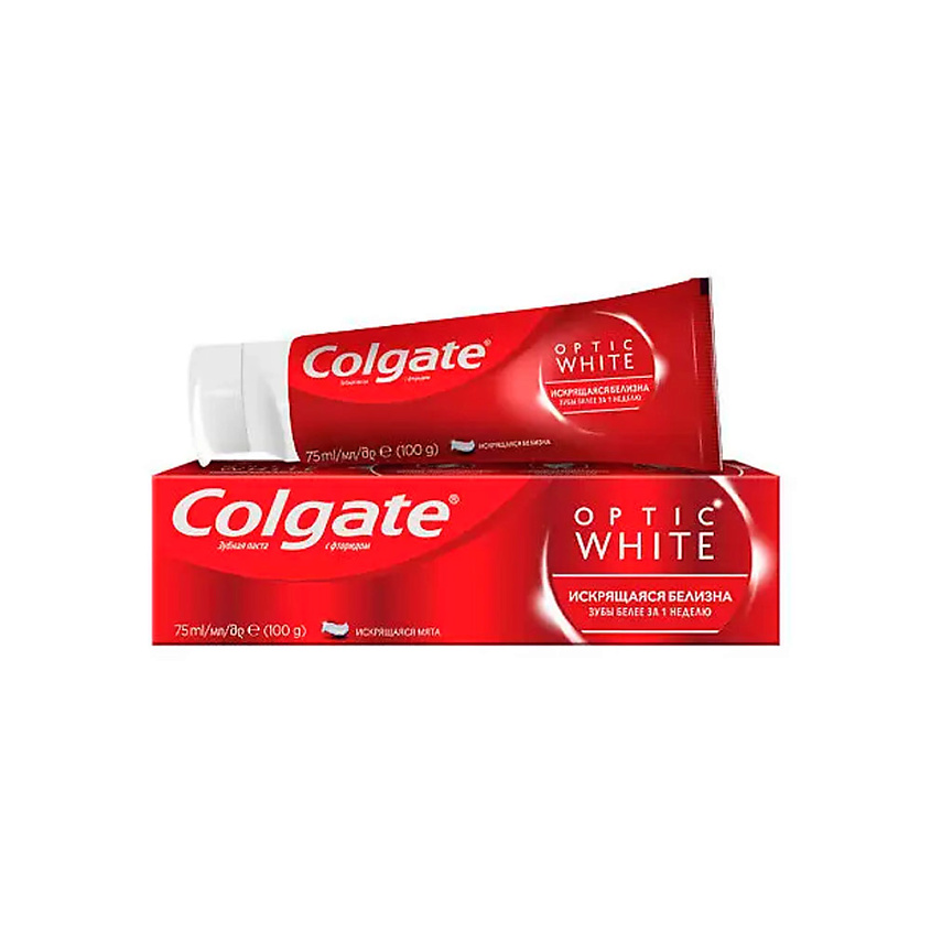 COLGATE Зубная паста OPTIC WHITE купить по цене 349₽ в ЛЭТУАЛЬ